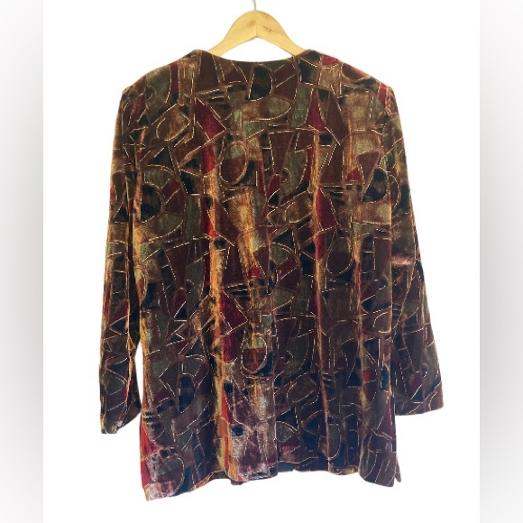 🎄 XMAS Special 🌟 VTG Velvet Image Mod-Chic Jacket - Picture 8 of 9